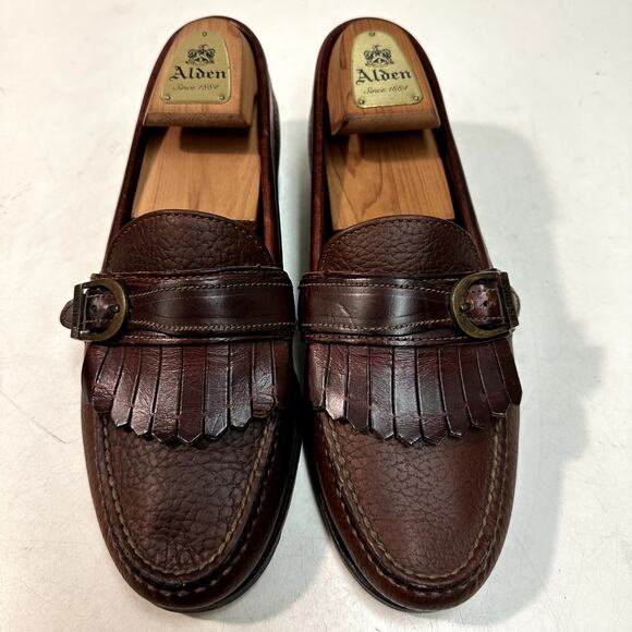 NEW HEELS Rancourt & Co. x H. S. Trask Buckle Loafer Brown Made in USA 9 D main image 8